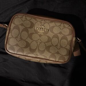 Coach Signature Brown Belt Bag
